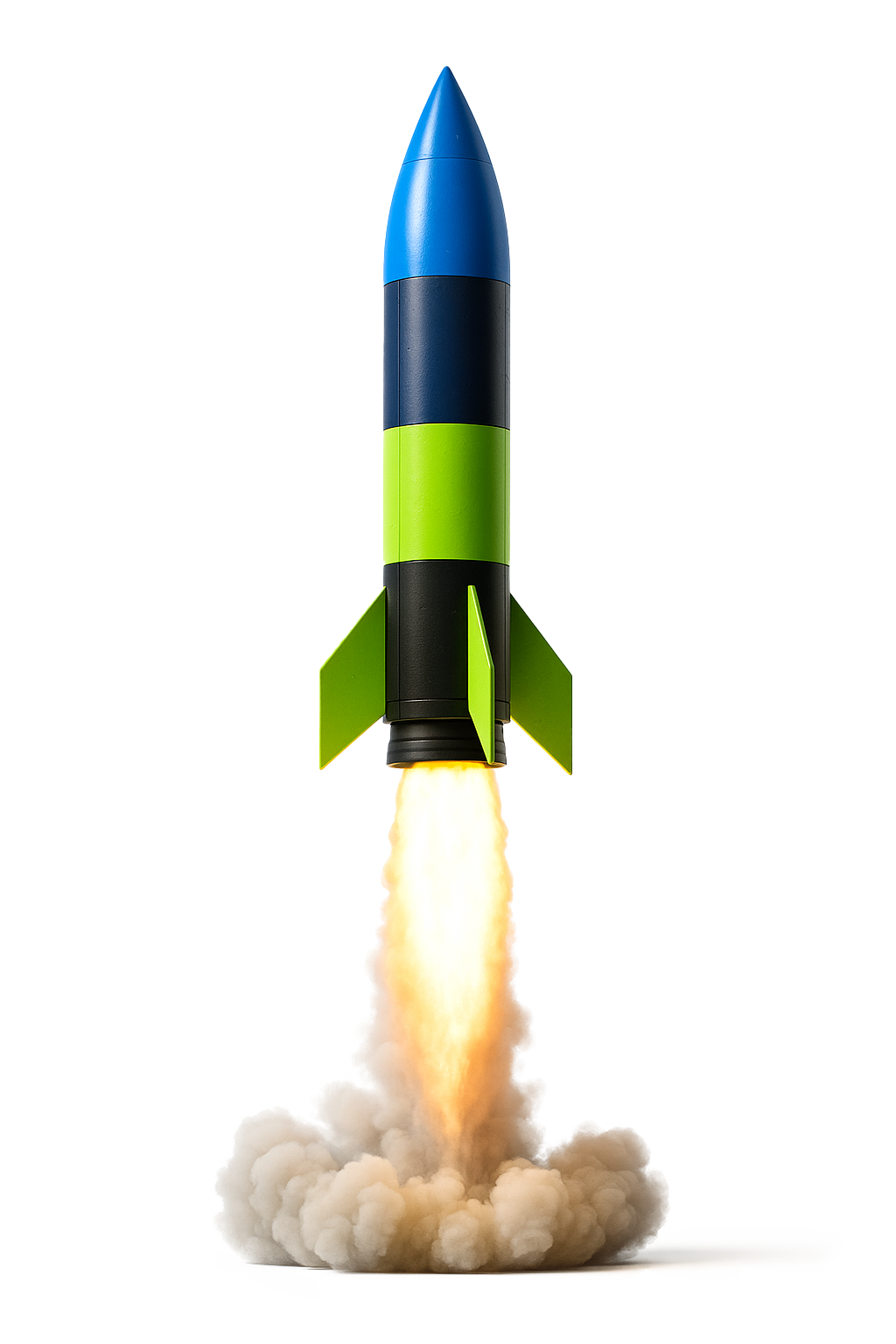 Missile launching into the sky representing powerful and fast SEO growth results