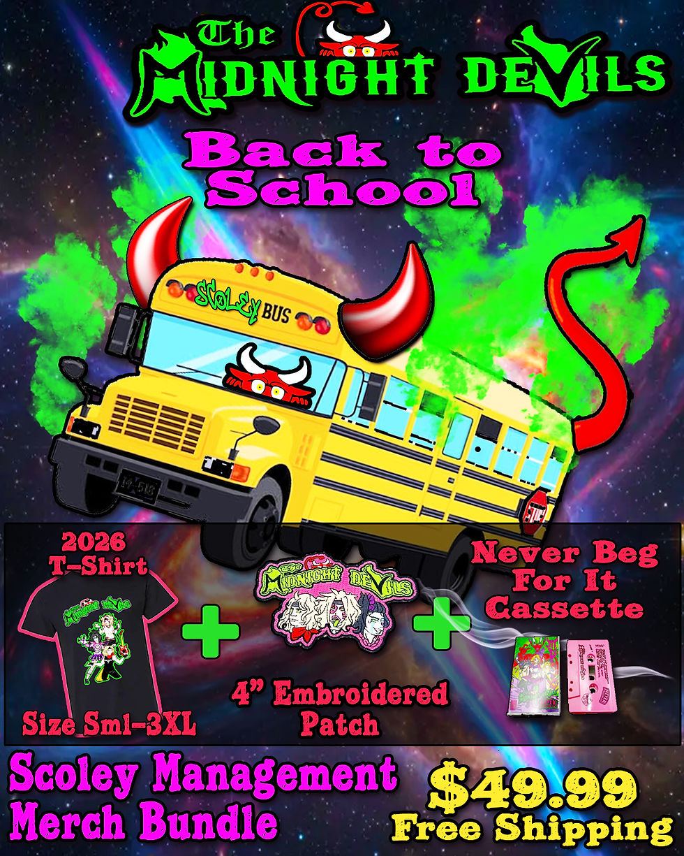 Thumbnail: The Midnight Devils  - Scoley Management Back To School Merch Bundle