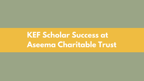 KEF Scholar Success at Aseema Charitable Trust