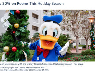 Walt Disney Resorts Holiday Hotel Stay