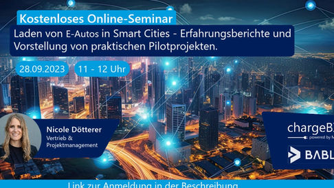 Webinar zum Laden von E-Autos in Smart Cities
