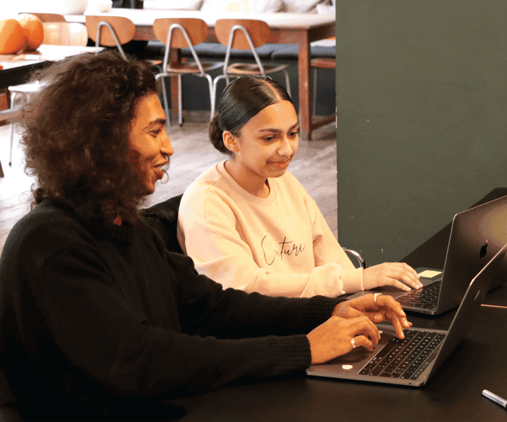 Students on shared computer