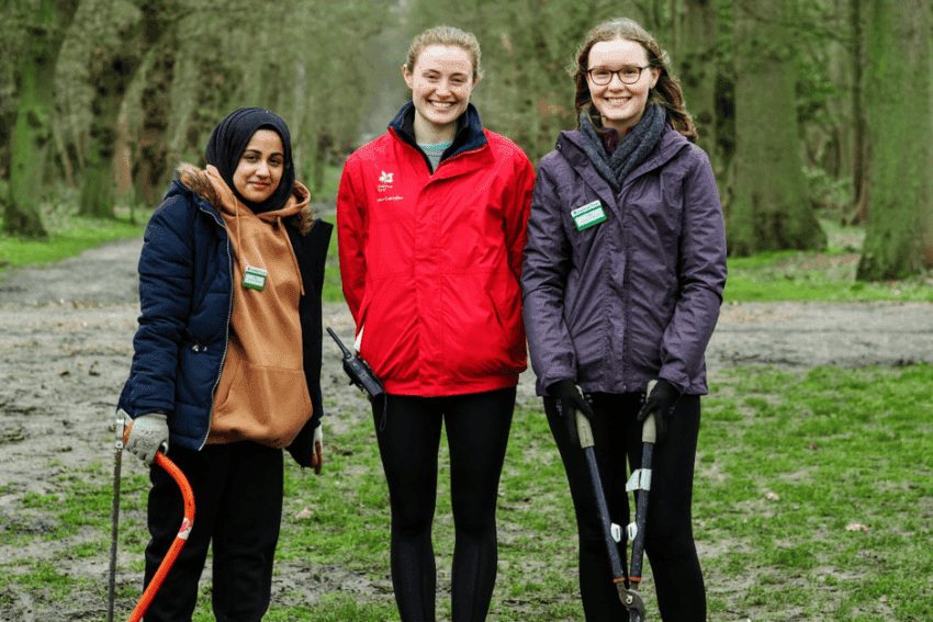 Students and teachers at awards ceremony