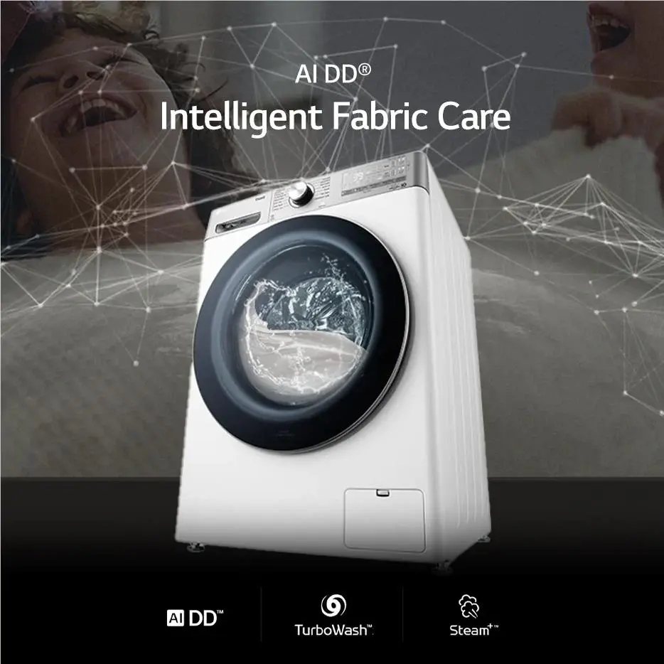 Thumbnail: LG Front Loader Washing Machine 12kg – Model WV9-1412W