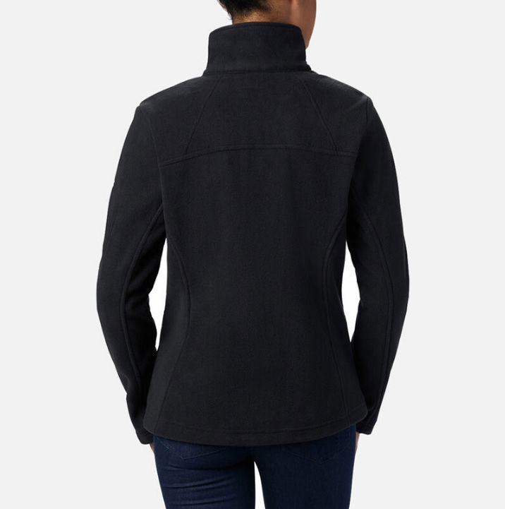 תמונה ממוזערת: מעיל פליז שחור לנשים פול זיפ