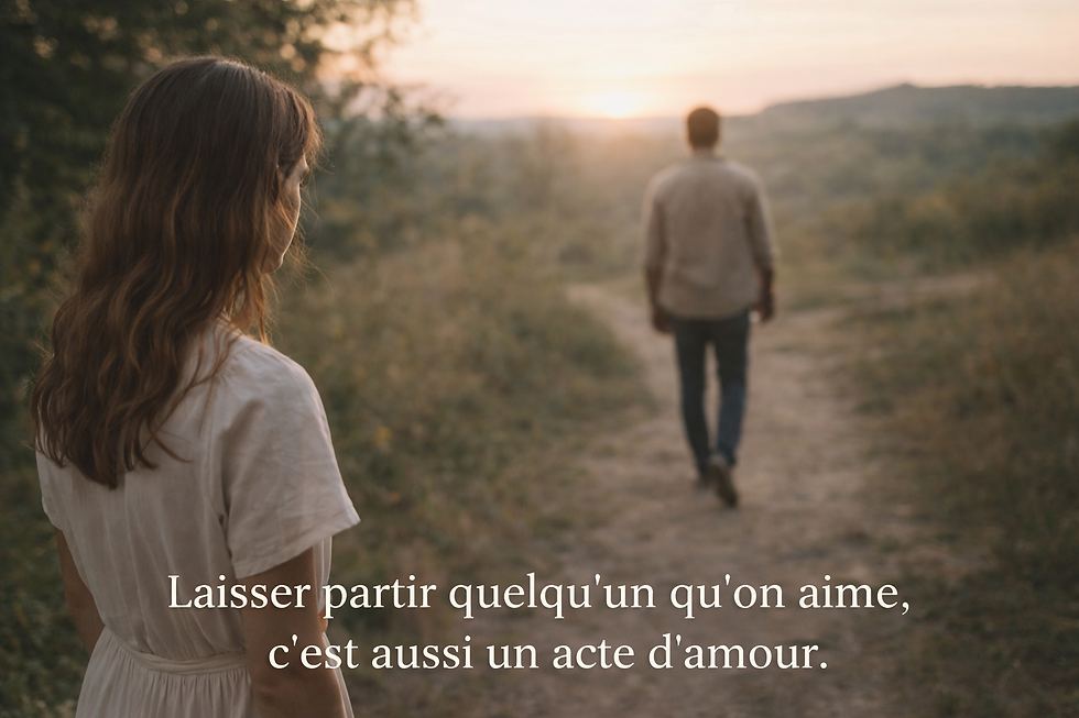 Accepter de laisser partir un proche et comprendre que l’amour véritable laisse libre