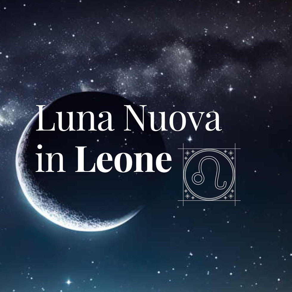 luna nuova in leone