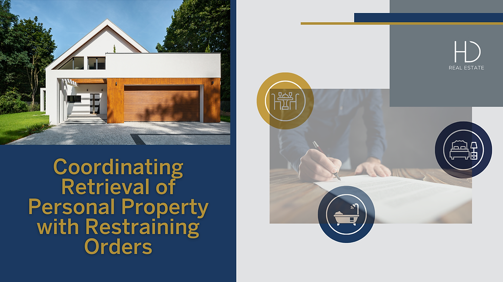 Coordinating Retrieval of Personal Property with Restraining Orders