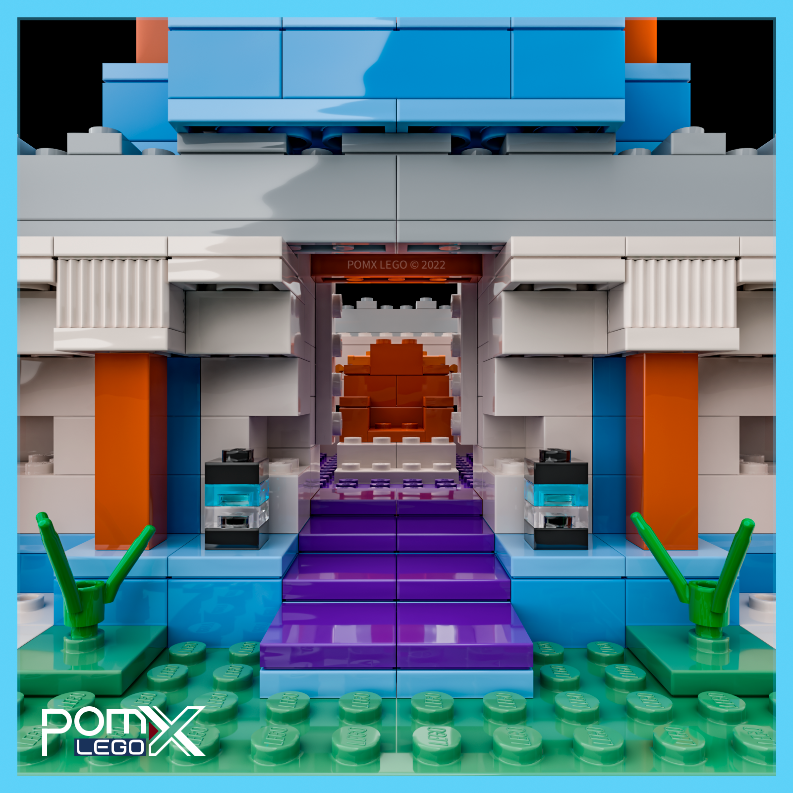 LEGO MOC-123609 The Ice Castle X2 by pomx | Rebrickable - Build