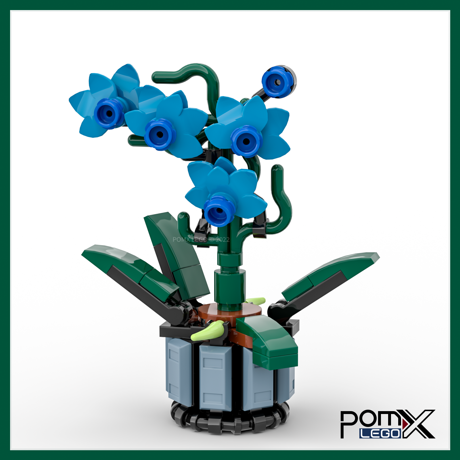 ロビック　バラの小怪 LEGO MOC Micro Orchid by pomx | Rebrickable - Build with LEGO