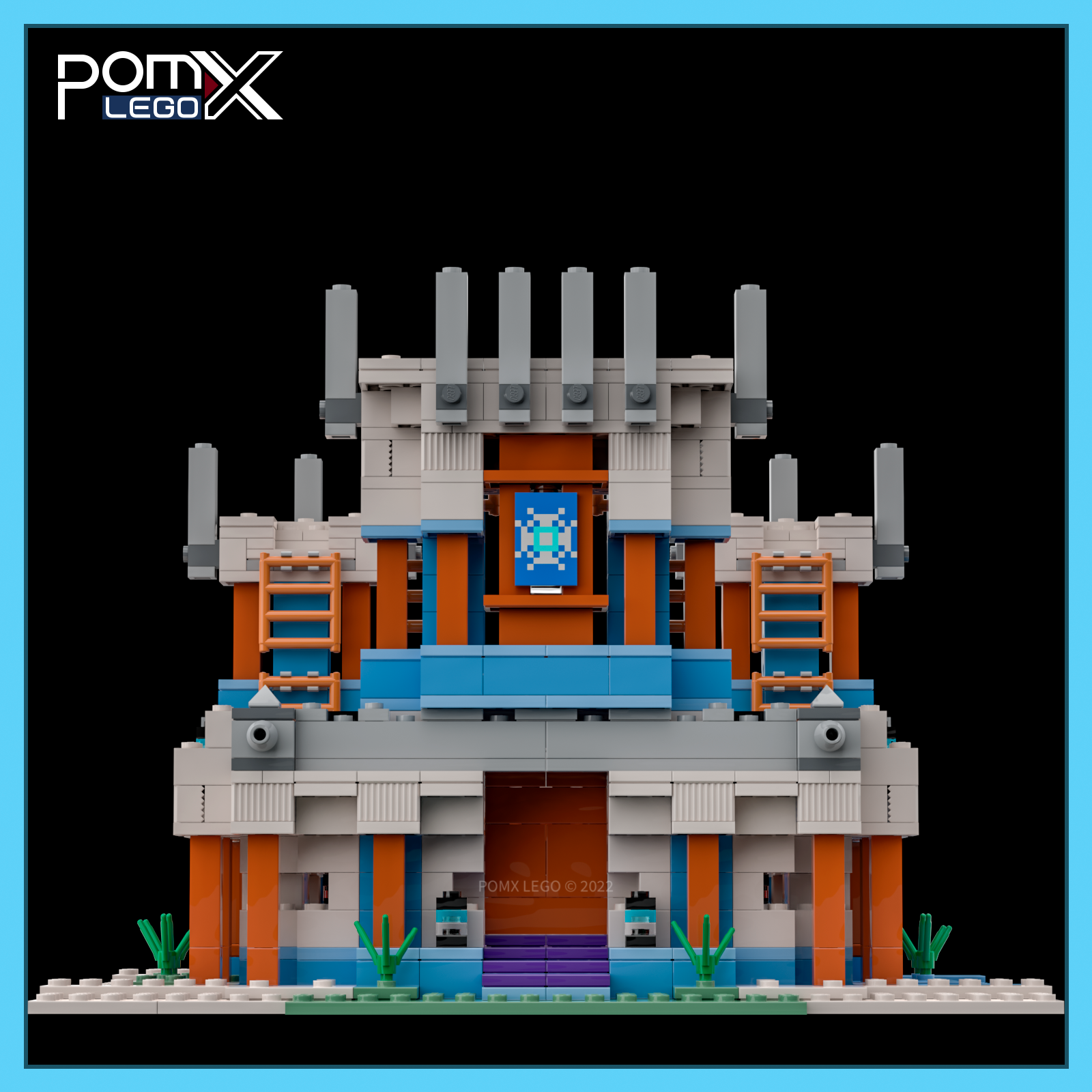 LEGO MOC-123609 The Ice Castle X2 by pomx | Rebrickable - Build