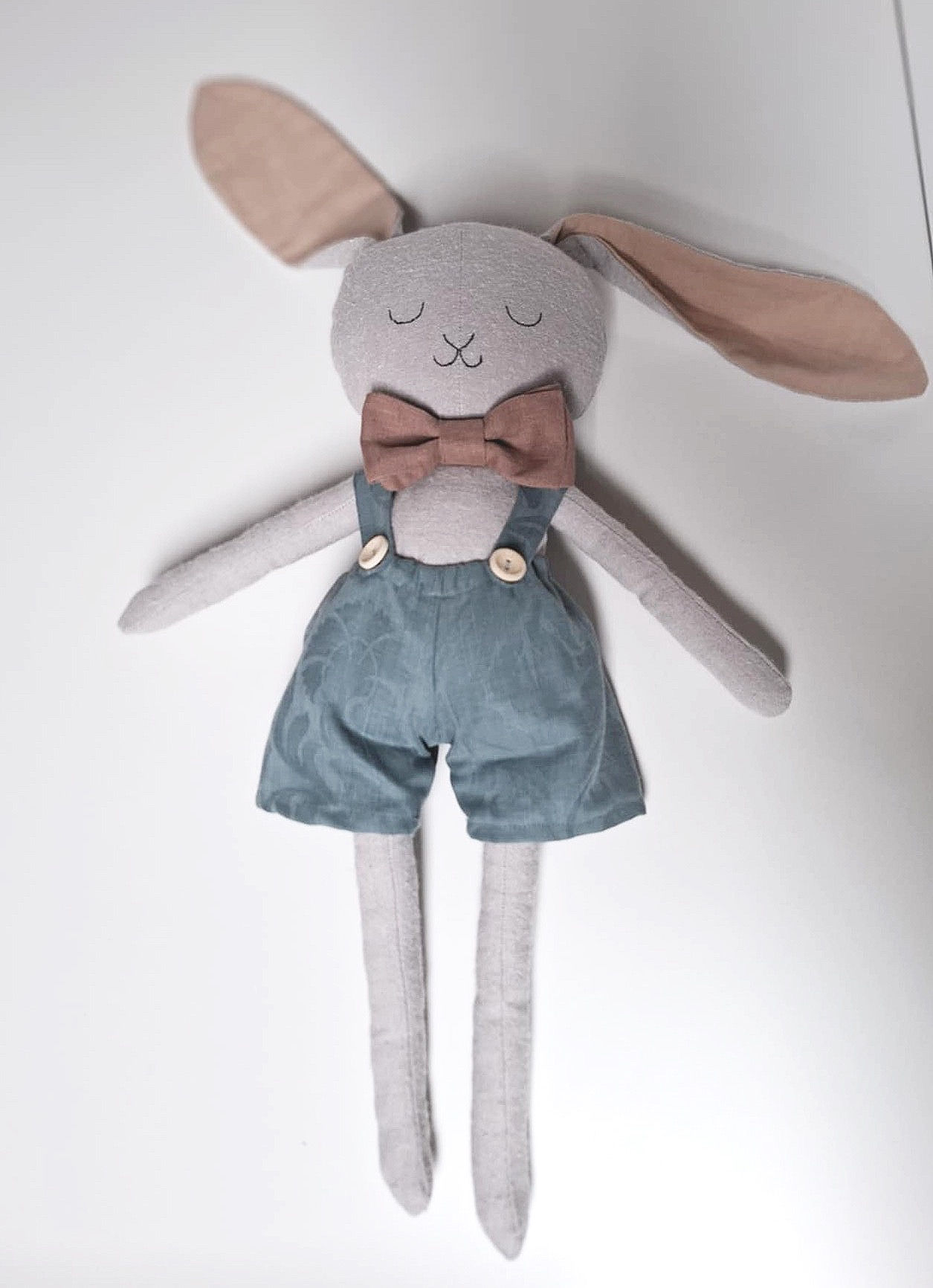 Herre kanin i bomull