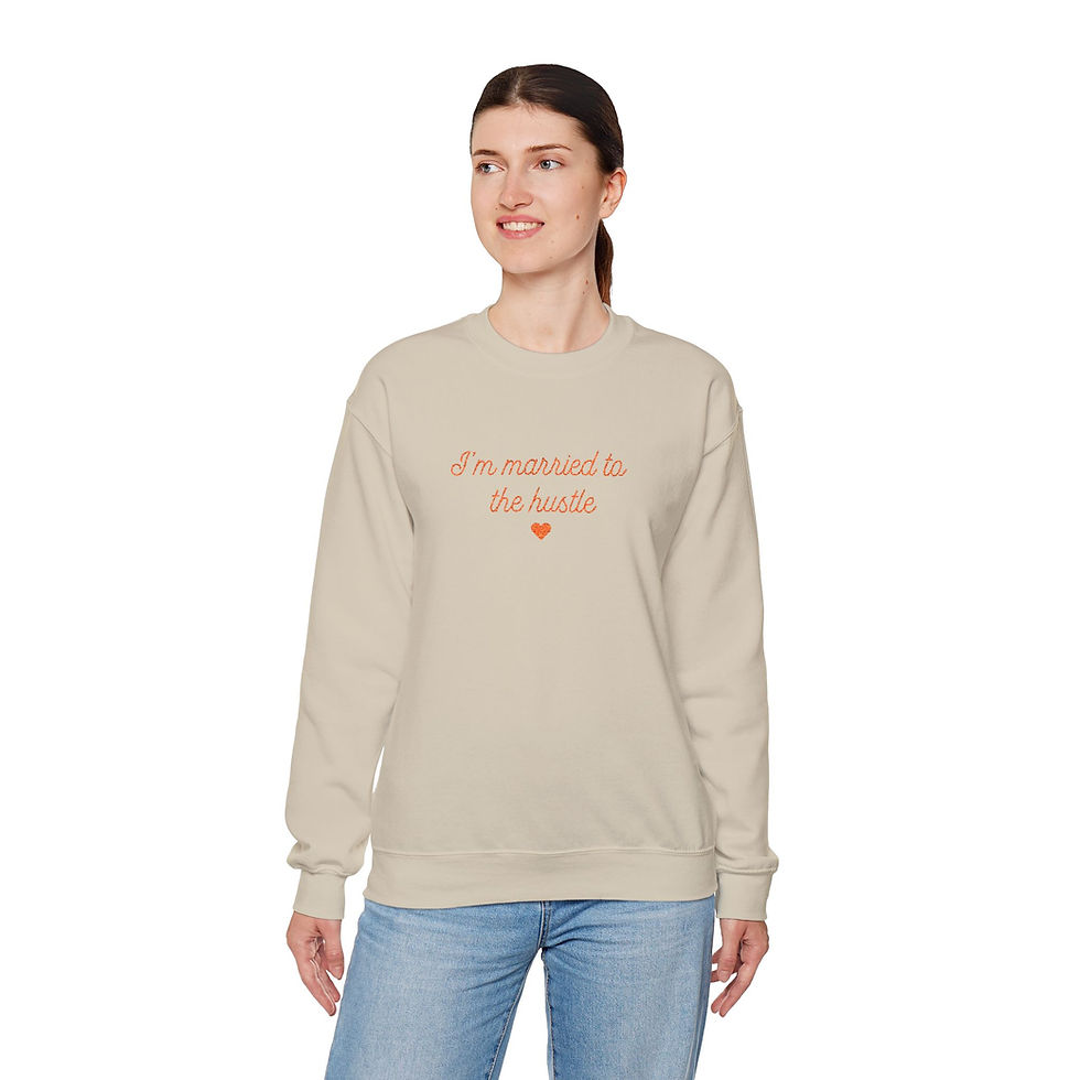 Thumbnail: I'm Married to the Hustle Embroidered Crewneck | Show Girl Era Sweatshirt 