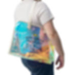 Thumbnail: Passenger Princess Iridescent  Holographic Beach Tote – Lake Erie Social Club 
