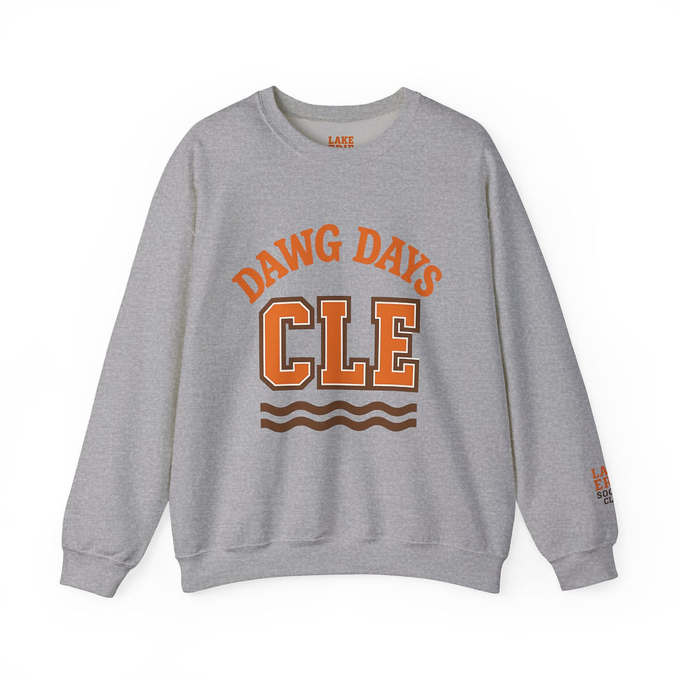 Thumbnail: Dawg Days CLE Sweatshirt - Lake Erie Social Club Browns Game Day Multiple Colors