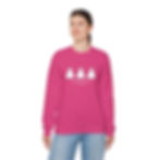 Thumbnail: Embroidered Ghostly Vibes Crewneck Sweatshirt – Spooky Pullover- Multiple Colors