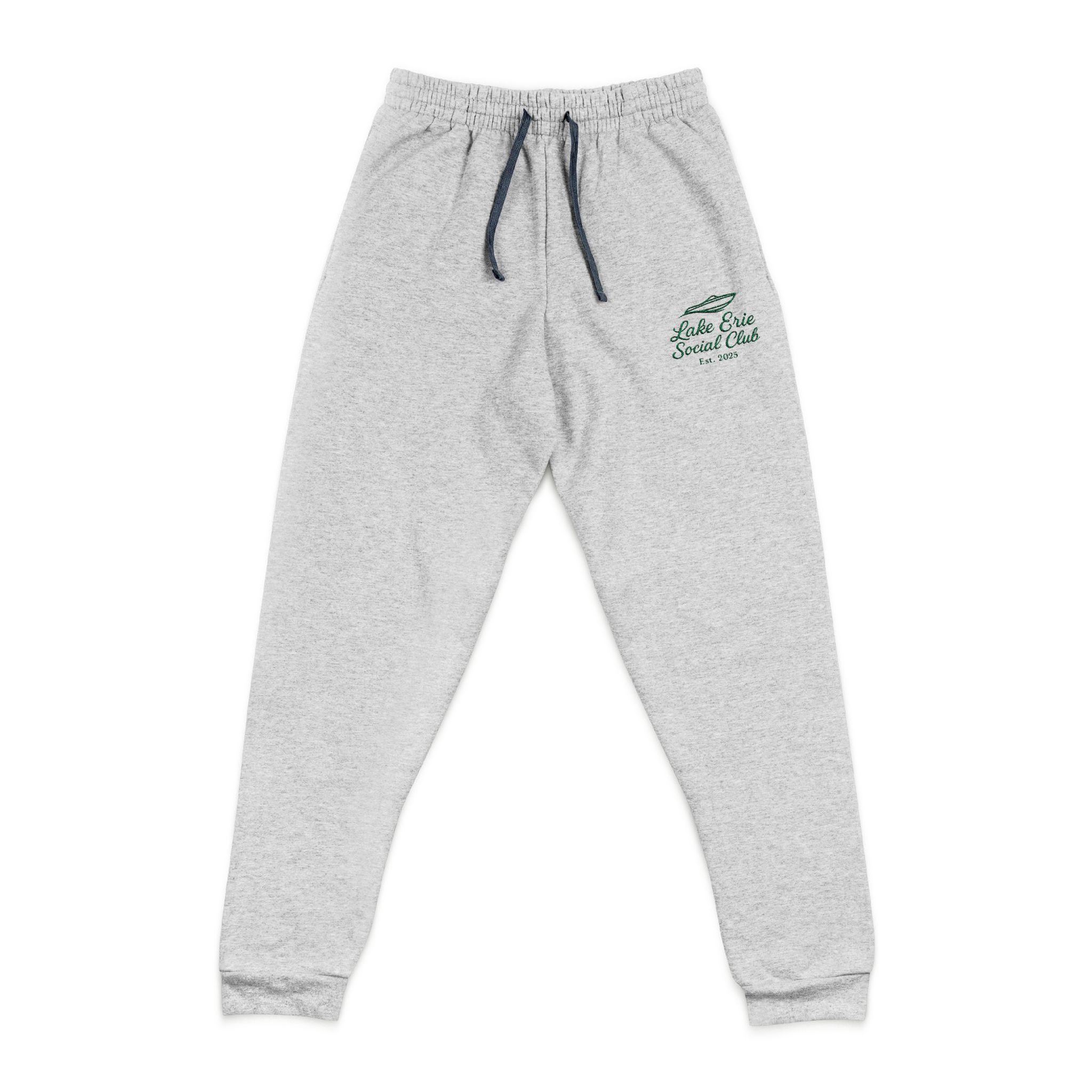 Cozy Embroidered Unisex Joggers – Lake Erie Social Club- Multiple Colors