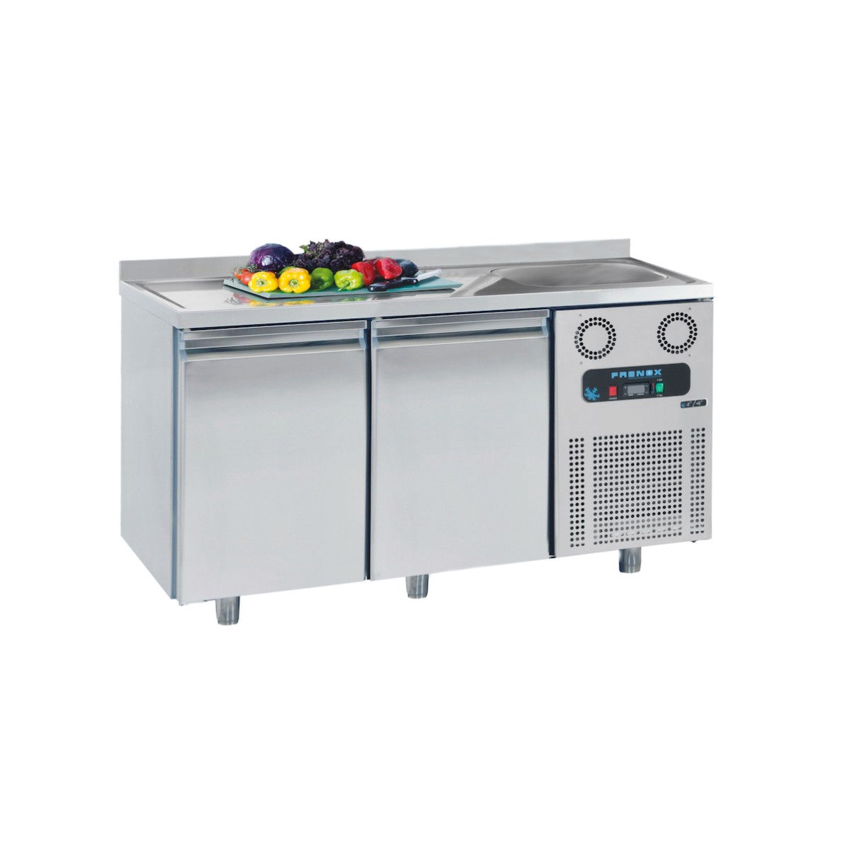 Kjølebenk med Kum 2 dørs fra Frenox, Modell: CGN2-E