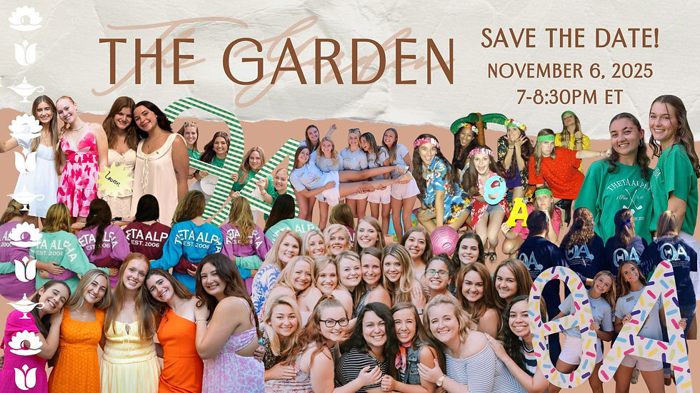 The Garden Fall 2025 - 11/6/25 @ 7 PM | A Semi-Annual Gathering of Theta Alpha Sisters