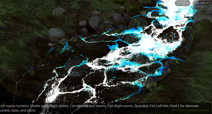 River Bridge - Main Flip Simulation and white water