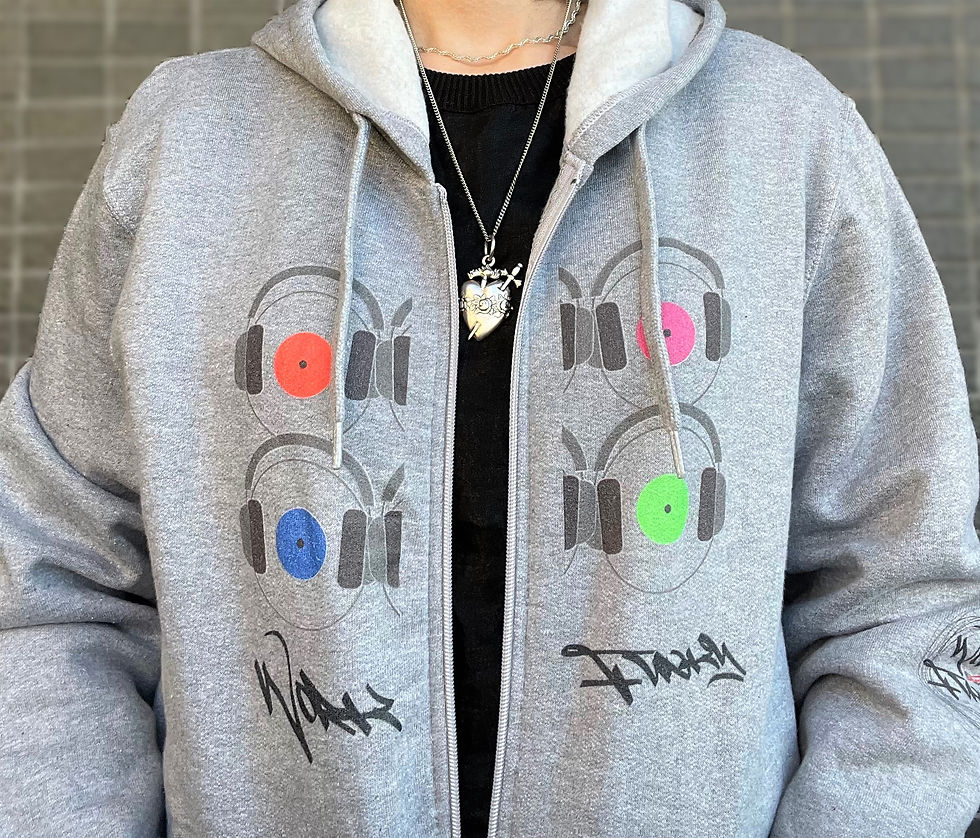 サムネイル： Funky Record Zip Hoodie