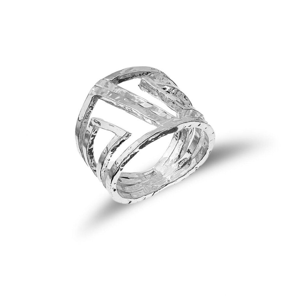 Archè – anello in argento naturale