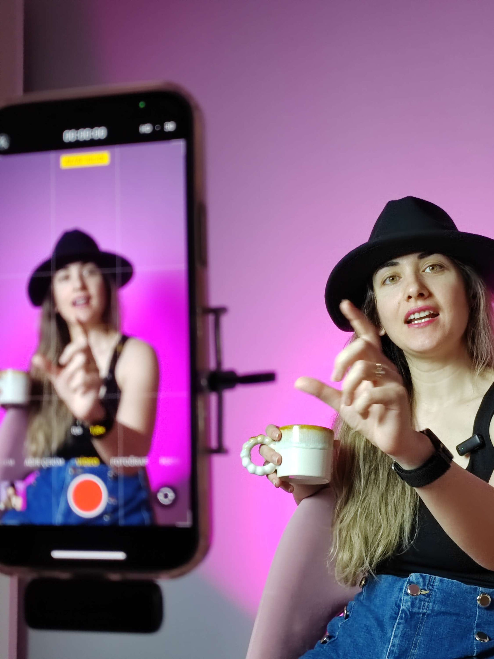 çekim yapan vlogger