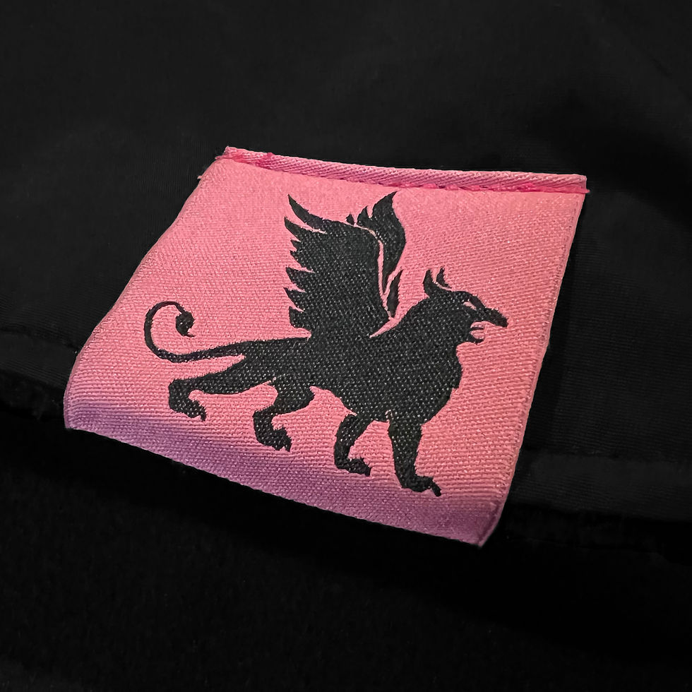 Thumbnail: Winter Poncho - Black and Pink
