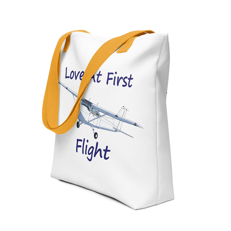 Thumbnail: Love At First Flight Tote bag