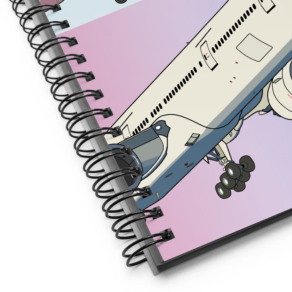 Thumbnail: B777 (Pink Edition) Spiral notebook