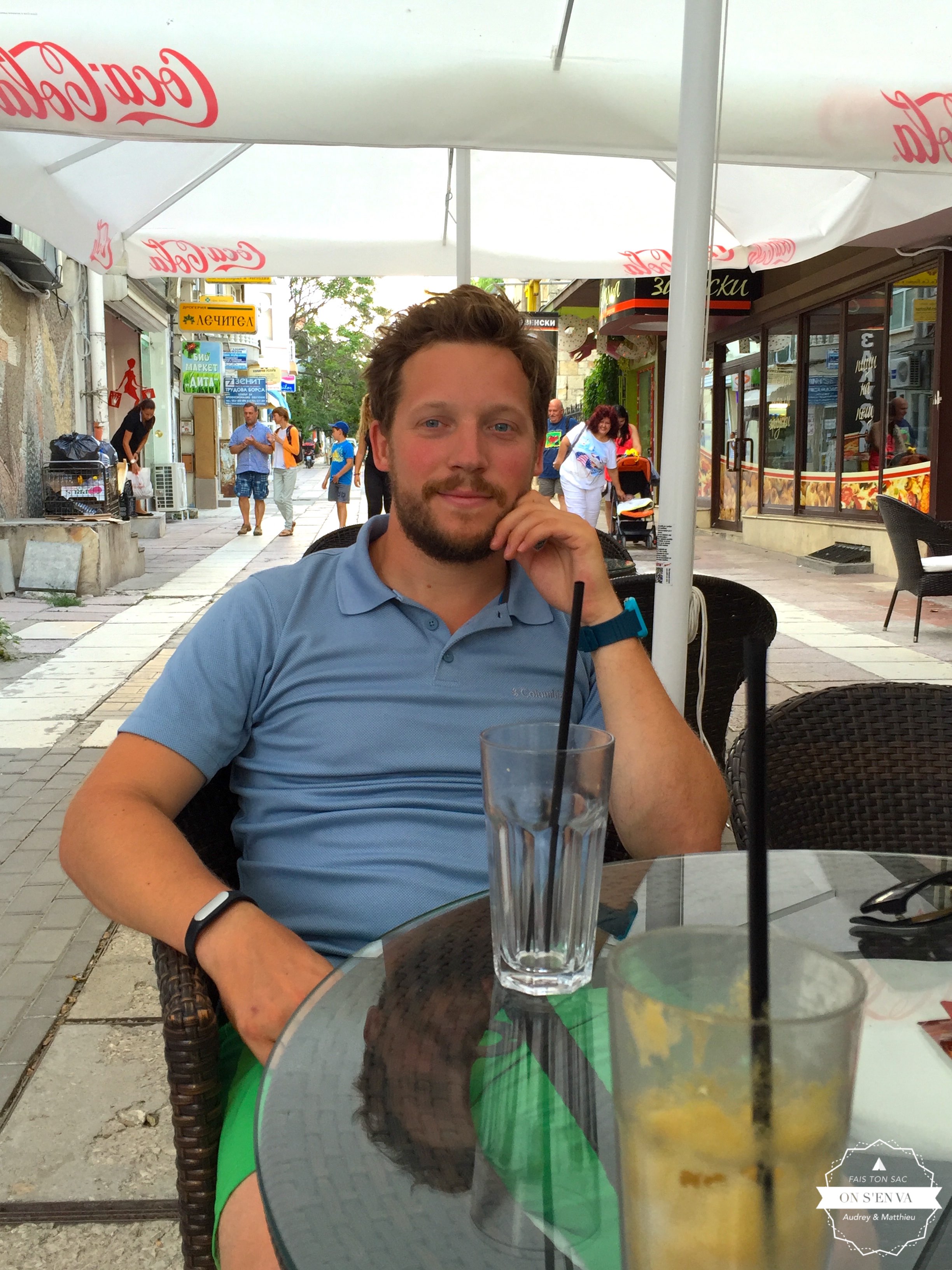 Petite pause à l'arrivée à Varna
