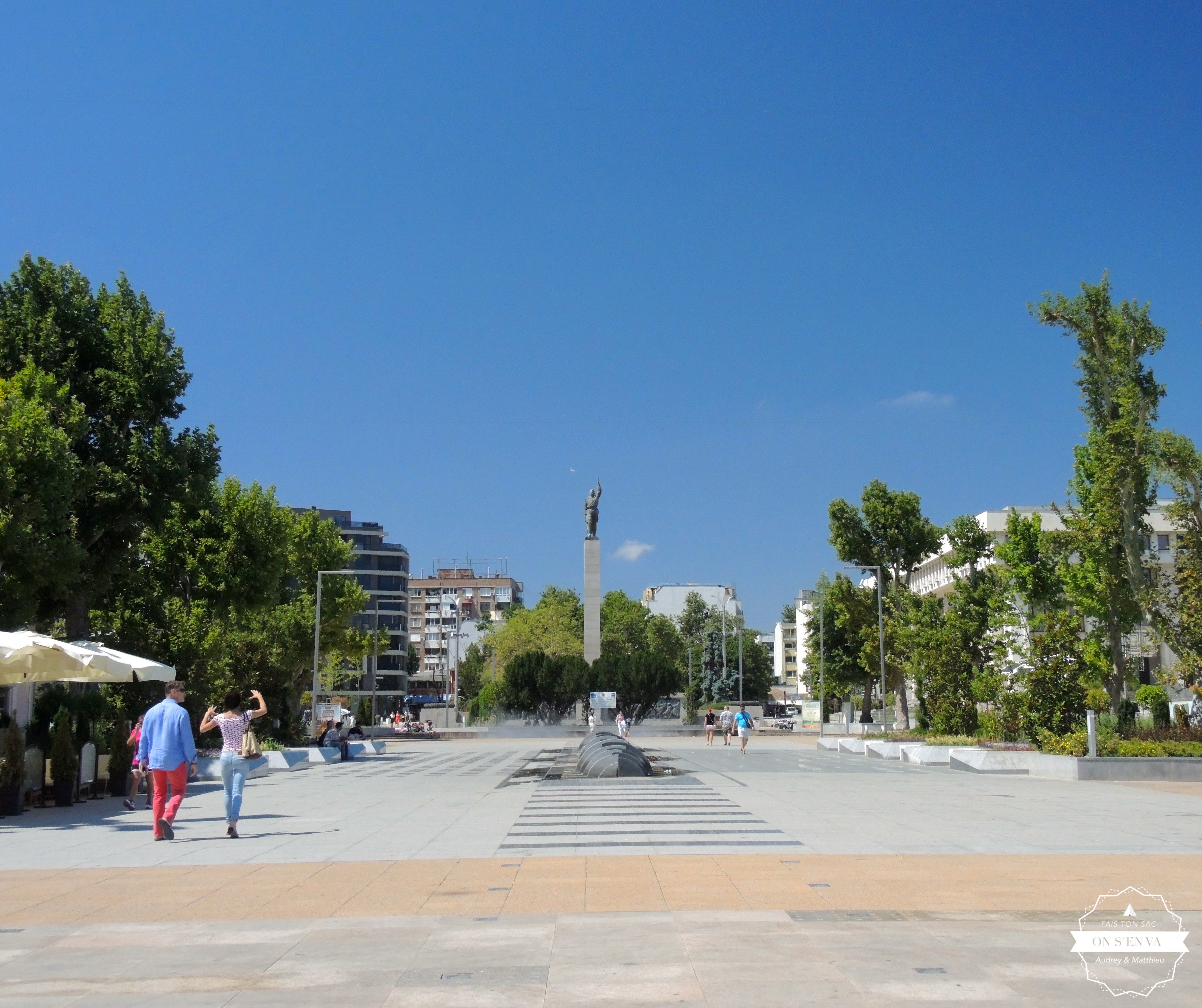 La place centrale de Burgas