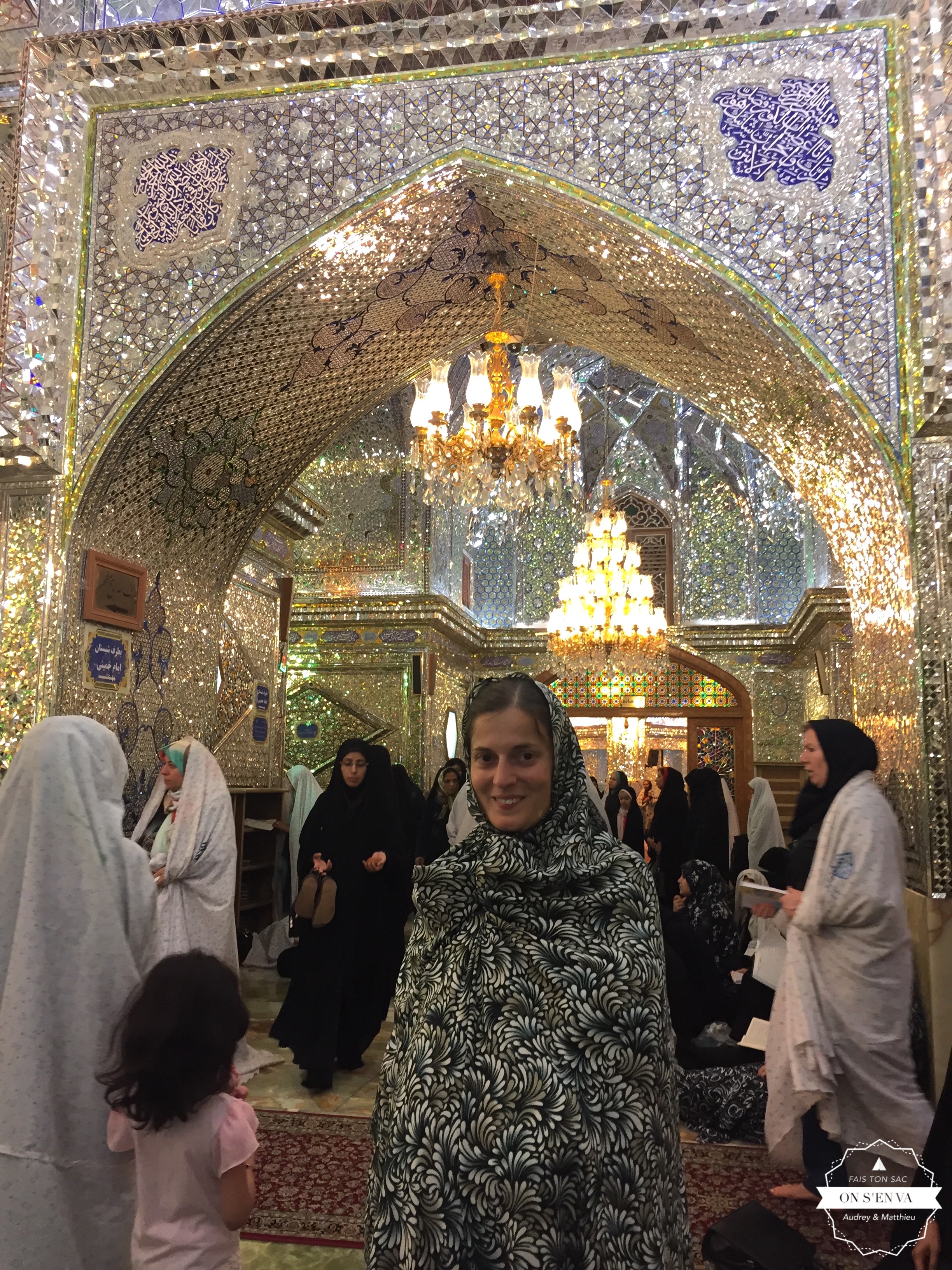 A l'intérieur de la mosquée