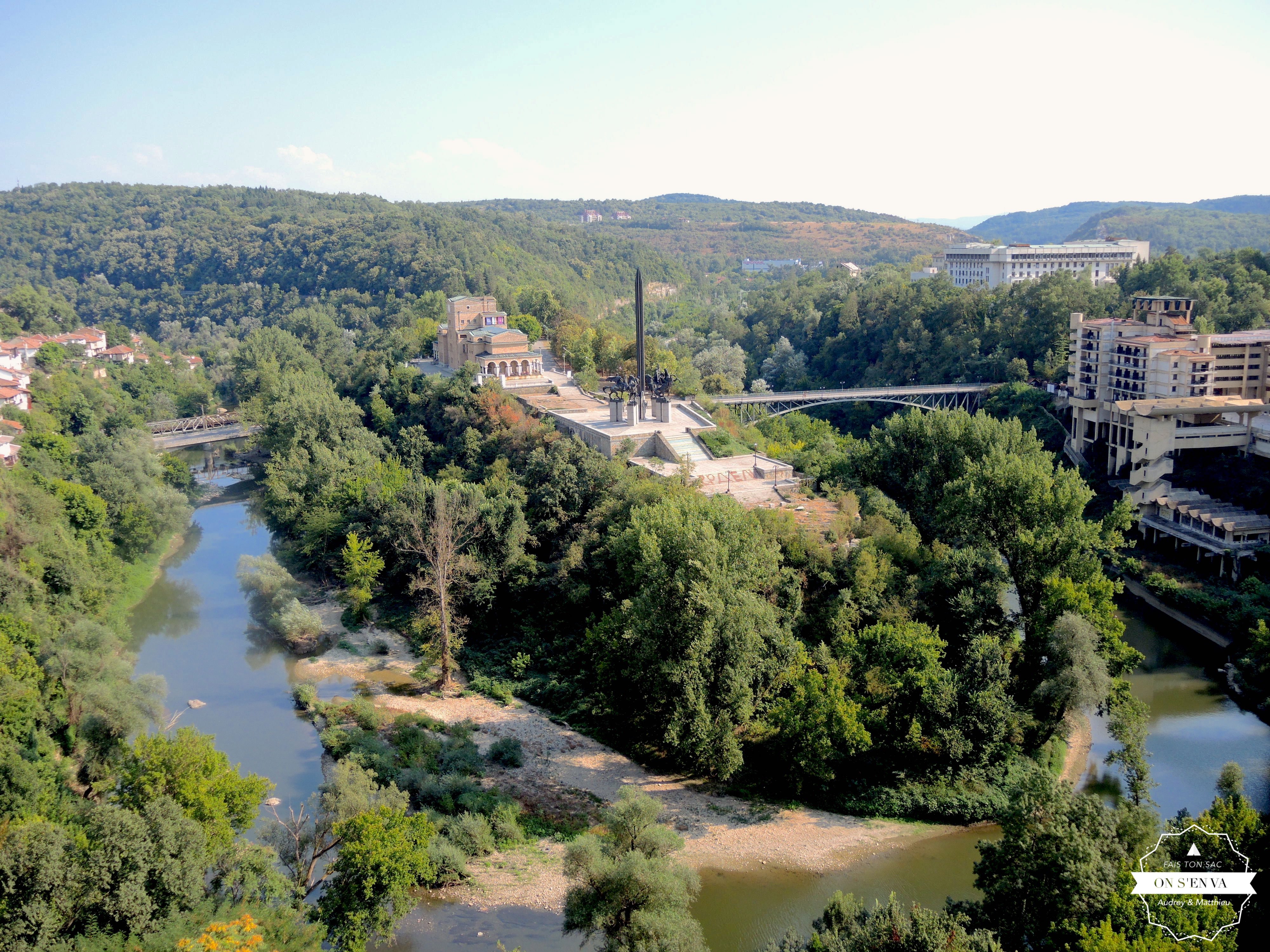 Veliko Tarnovo vue d'en haut