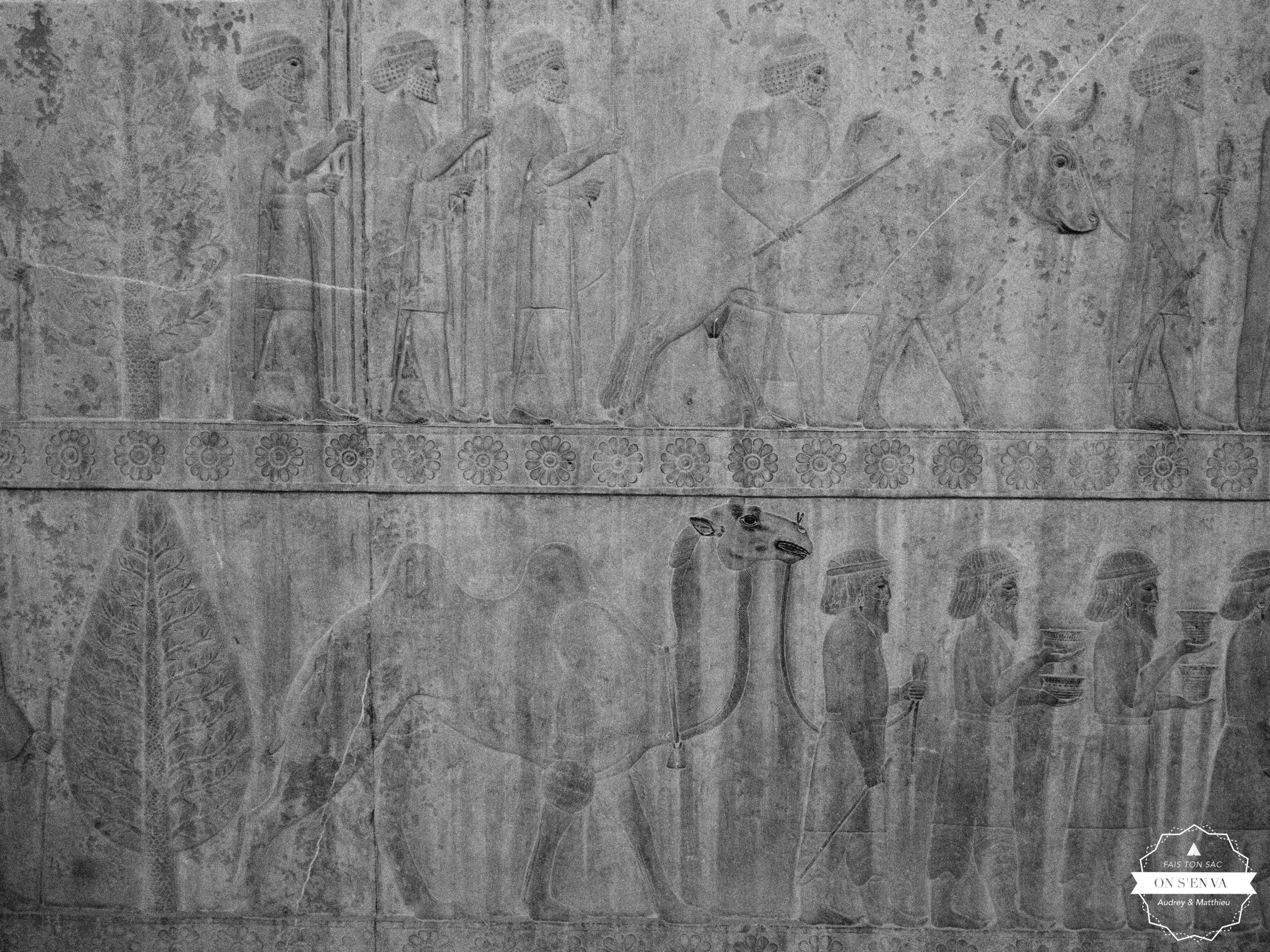 Détail des bas-reliefs