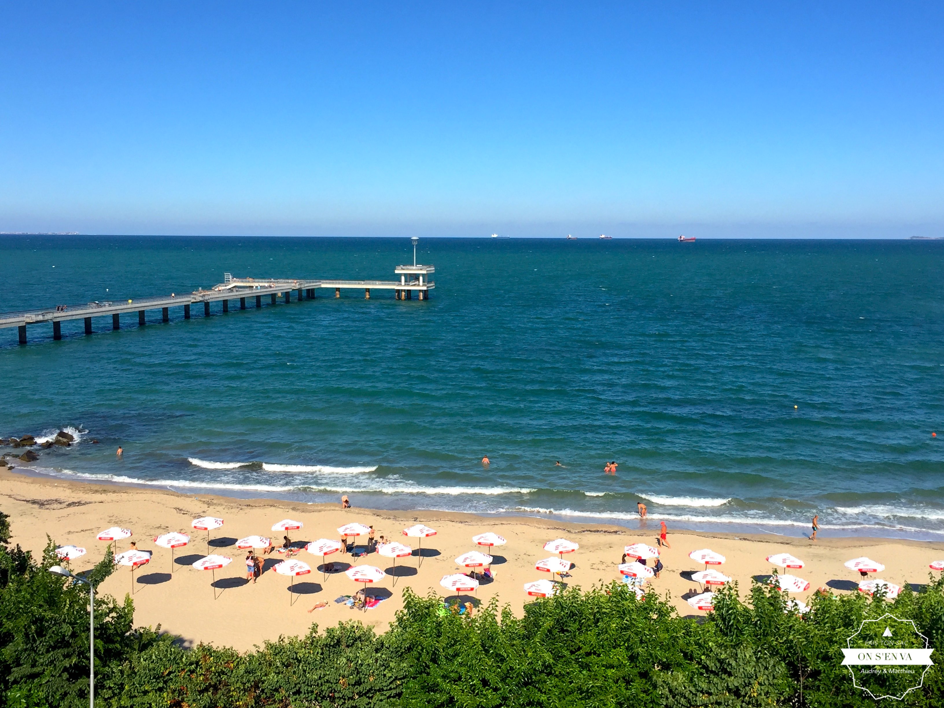 La plage de Burgas