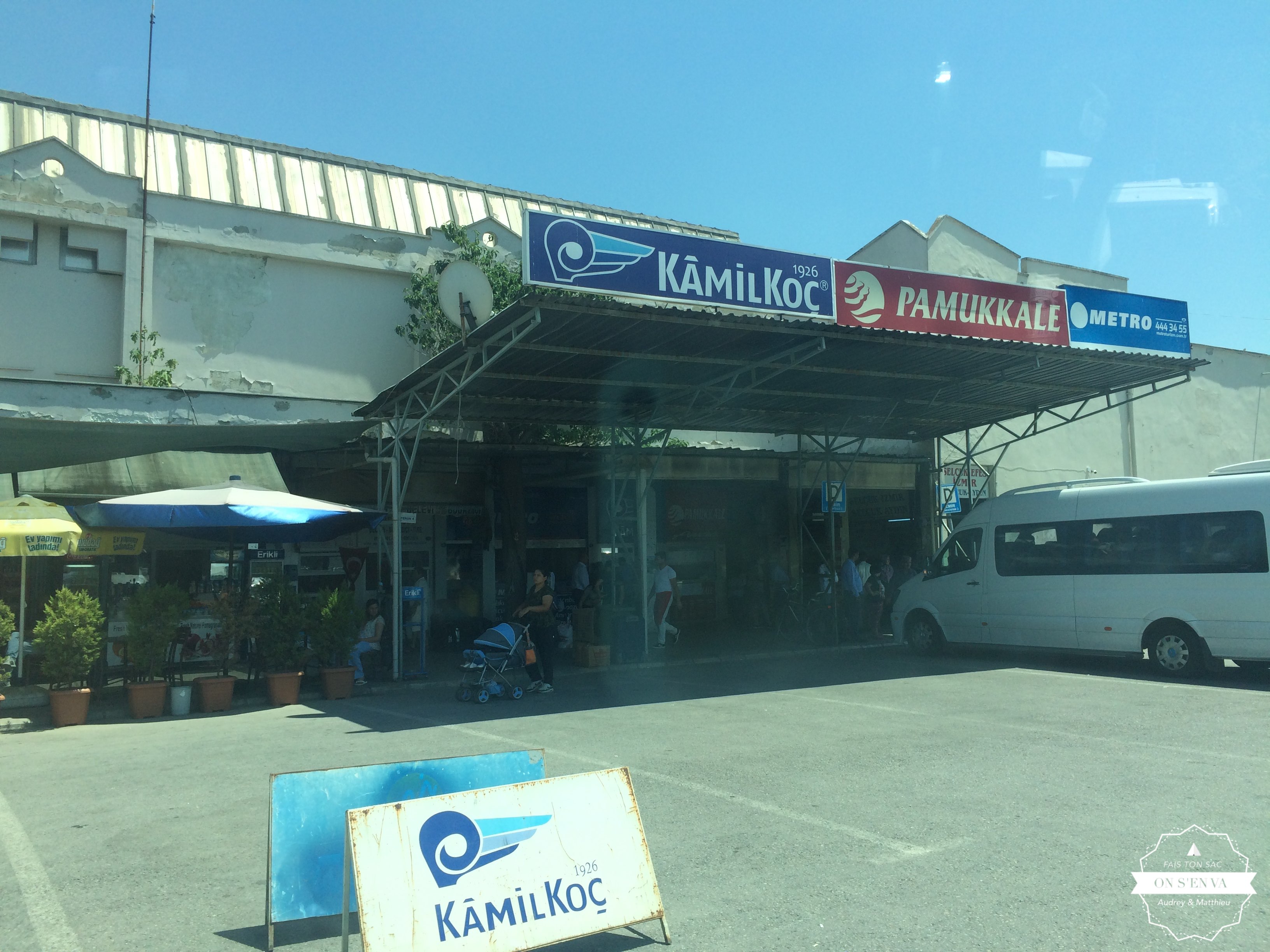 Départ de l'otogar de Selçuk