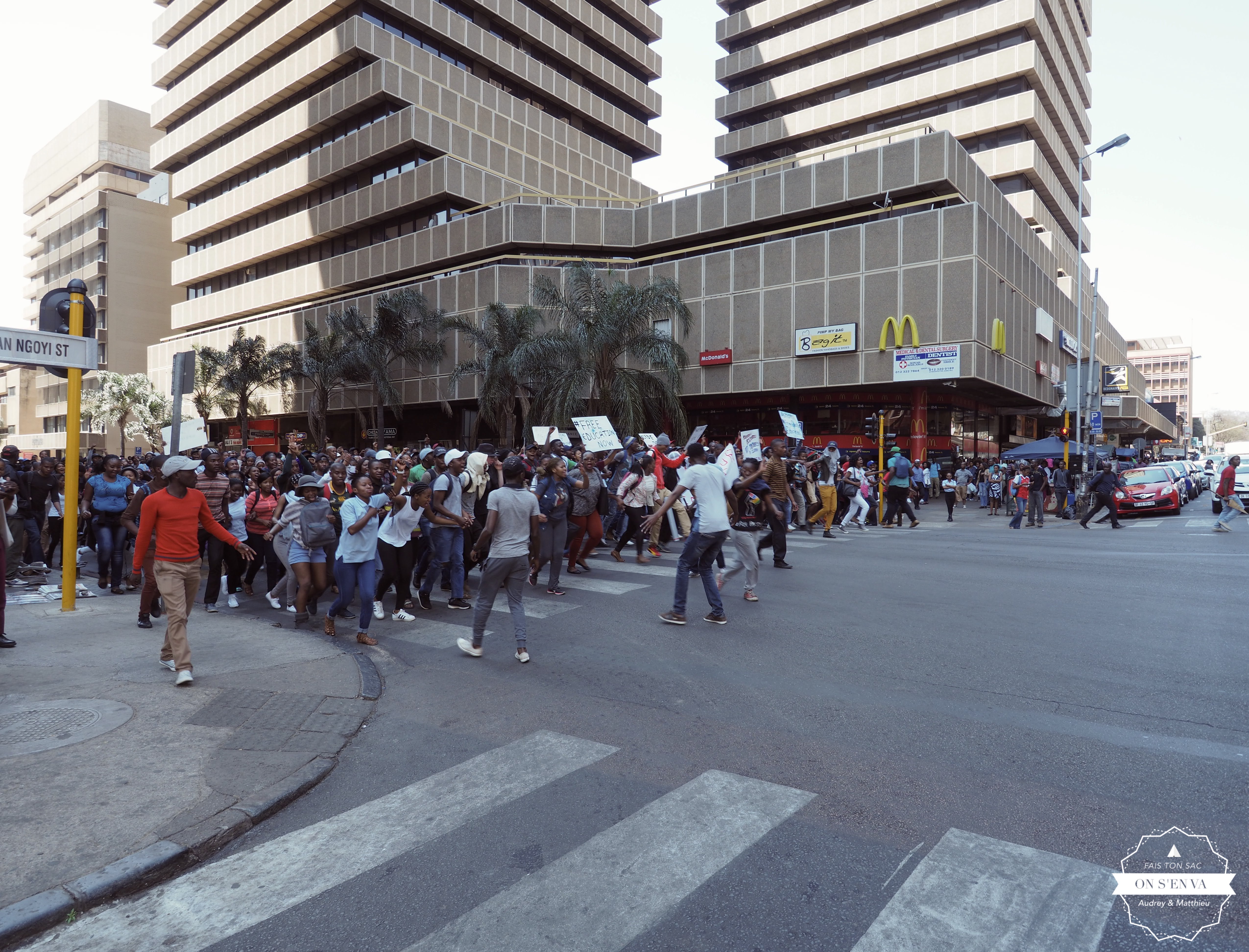 Manifestation dans Pretoria