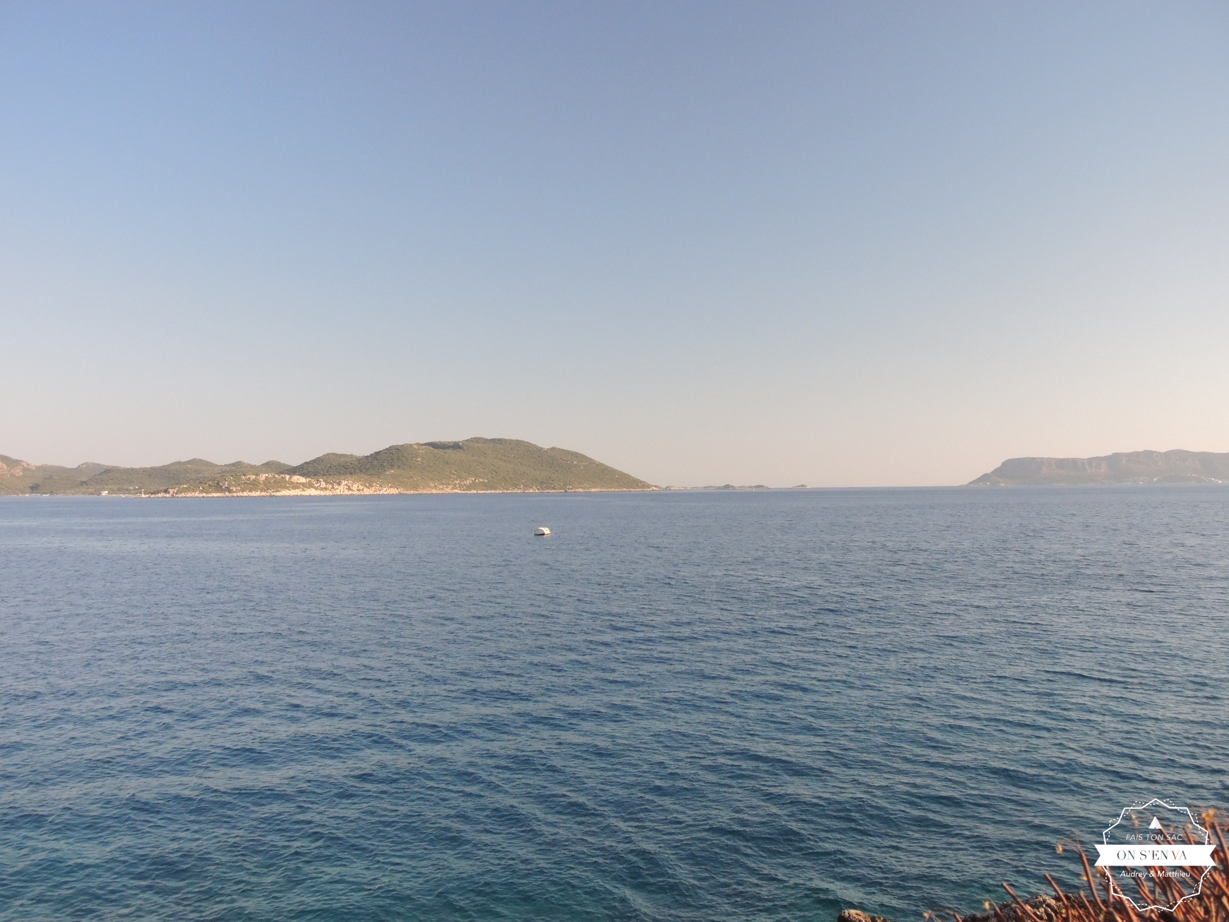 la vue depuis le camping sauvage