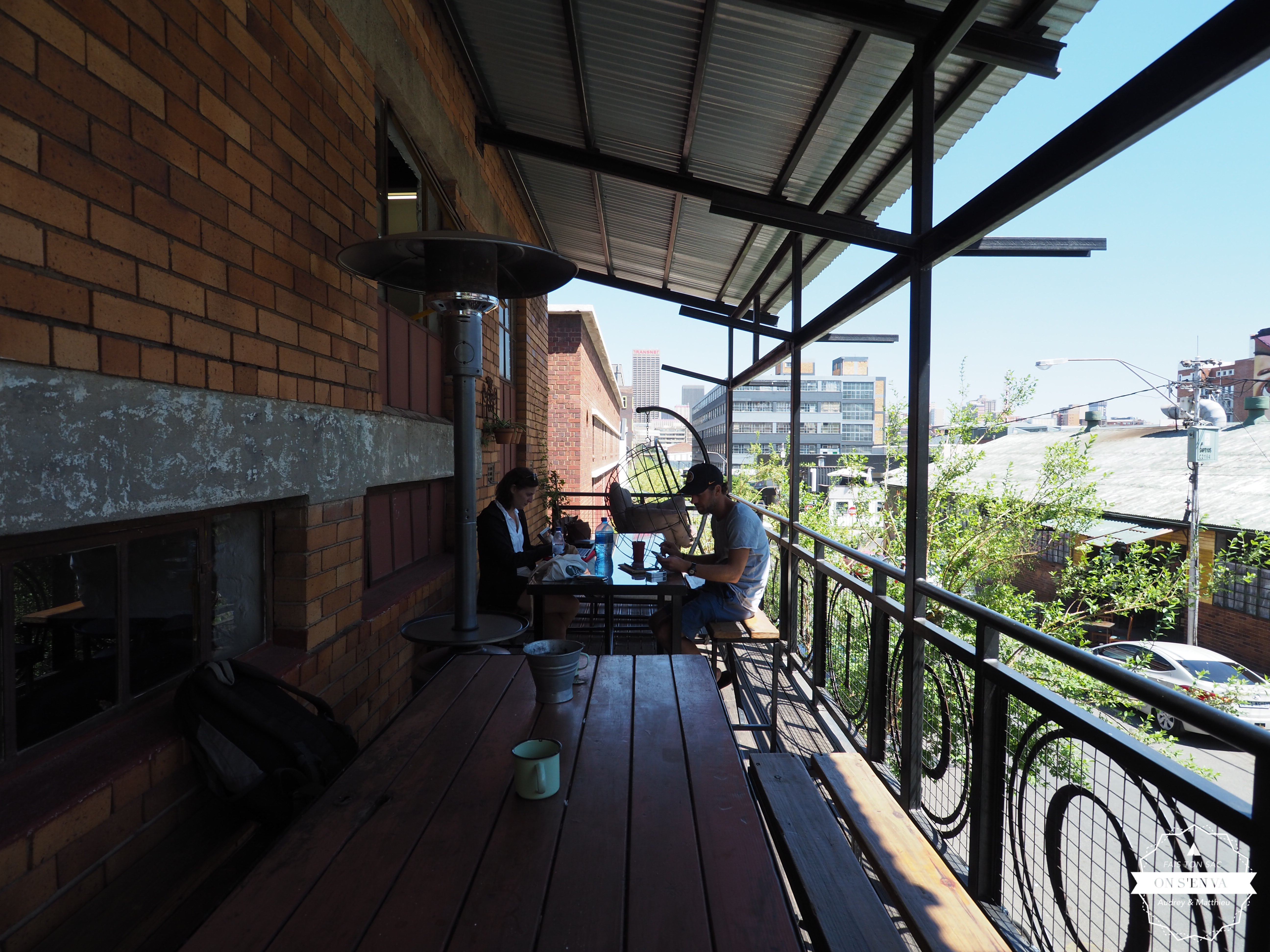La terrasse de notre hostel