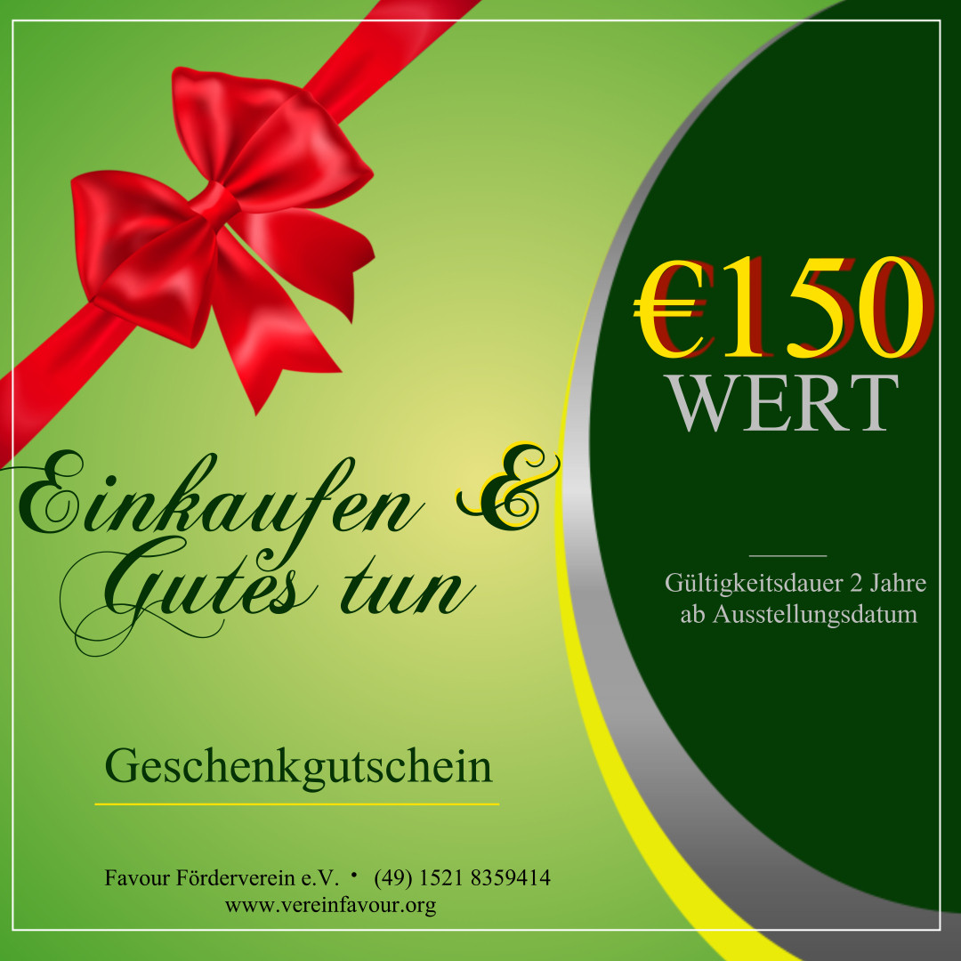 Favour Gutschein: € 150