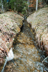 Water drainage system Reinfalzalm 2019, archive Kranabitl