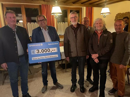 Unterstützung durch den Ischler Heimatverein
