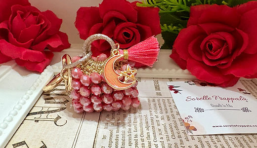 Portachiavi Fragola Scintillante Con Ciondolo, Accessorio Borsa In Acciaio Dorato, Regalo Creativo