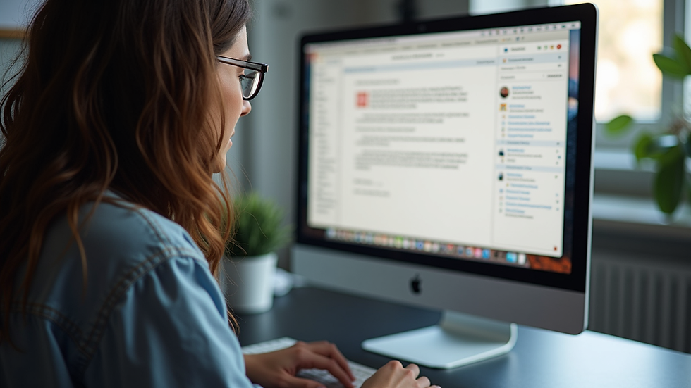 Vue rapprochée d’un écran d’ordinateur affichant un éditeur de texte pour blog