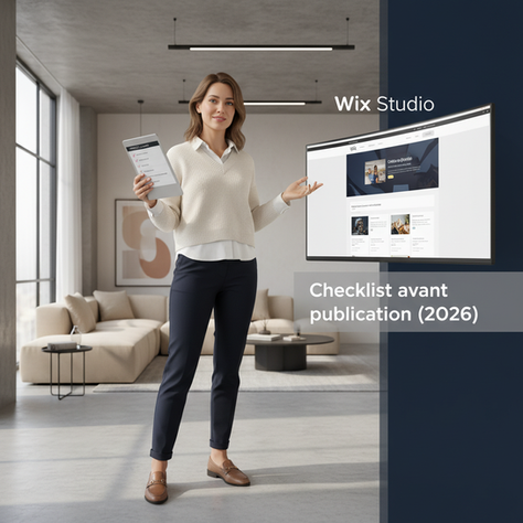 Wix Studio : la checklist avant publication (2026) pour un site rapide, clair et prêt à convertir