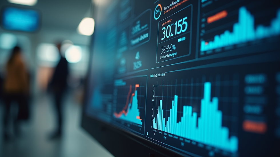 Vue rapprochée d’un écran affichant des statistiques SEO