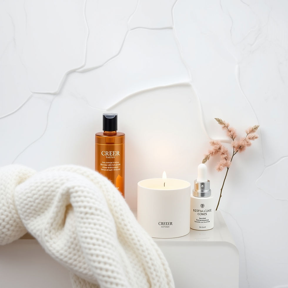 CREER Une grande image fixe haute définition, très esthétique (style bien-être, cosmétique