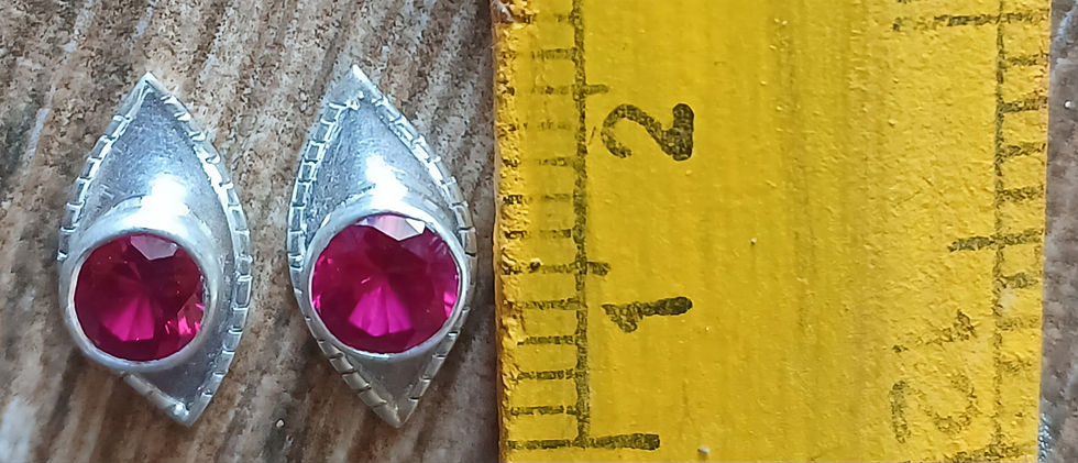 Thumbnail: Dakshin Cult's 925 Silver Pair of Eyes/ Kanmalar for Idols, 2.1 Cms Wide