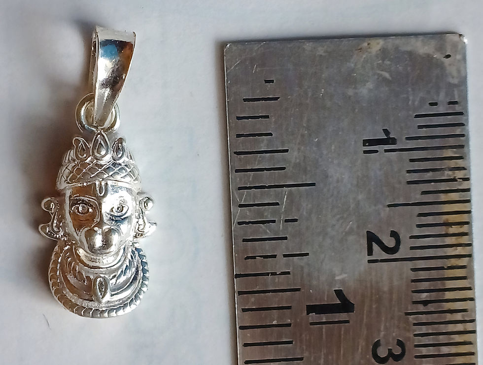 Thumbnail: Dakshin Cult’s 925 Silver Lord Hanuman (Tribal) Pendant for COURAGE & PROTECTION
